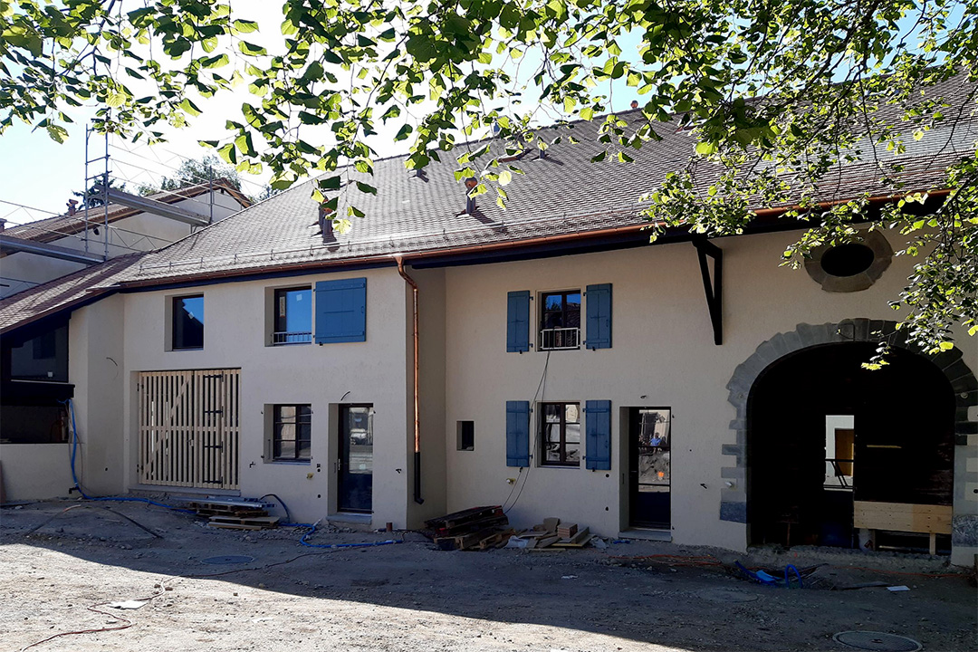 Transformation d'une ferme à Cartigny en 6 logements
