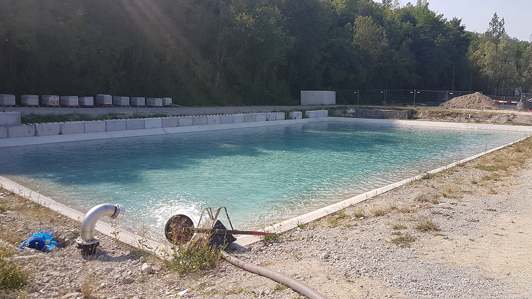 Vulcain - Réalisation d'un bassin étanche pour les exercices