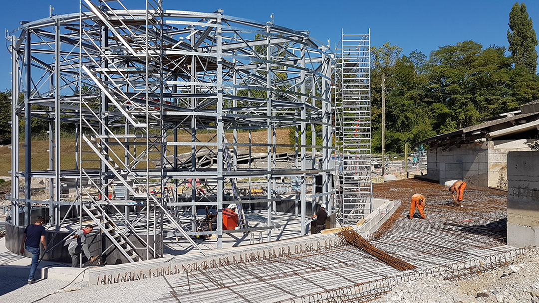Vulcain - Construction de la citerne