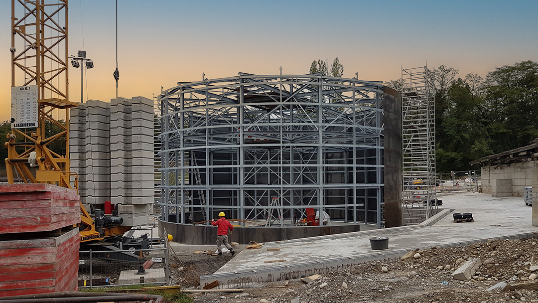 Vulcain - Construction de la citerne